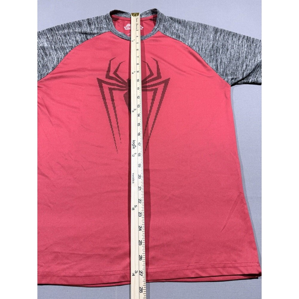MENS MARVEL ULTIMATE SPIDERMAN MEDIUM RED SILKY TSHIRT SHORT SLEEVE SUMMER - Picture 4 of 5